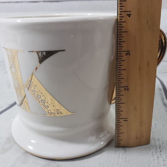 Anthropologie Mug Monogram Letter K Initial Coffee Mug - Picture 5 of 6